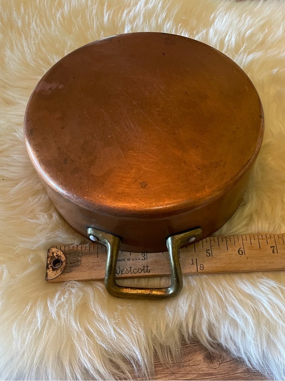VTG French Copper Rondeau ~ France - Picture 7 of 9